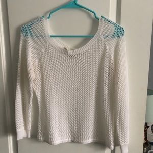 White mesh shirt